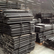 2.4m Black Bitumen/Galvanized Star Picket Farm Fence Y Steel Post